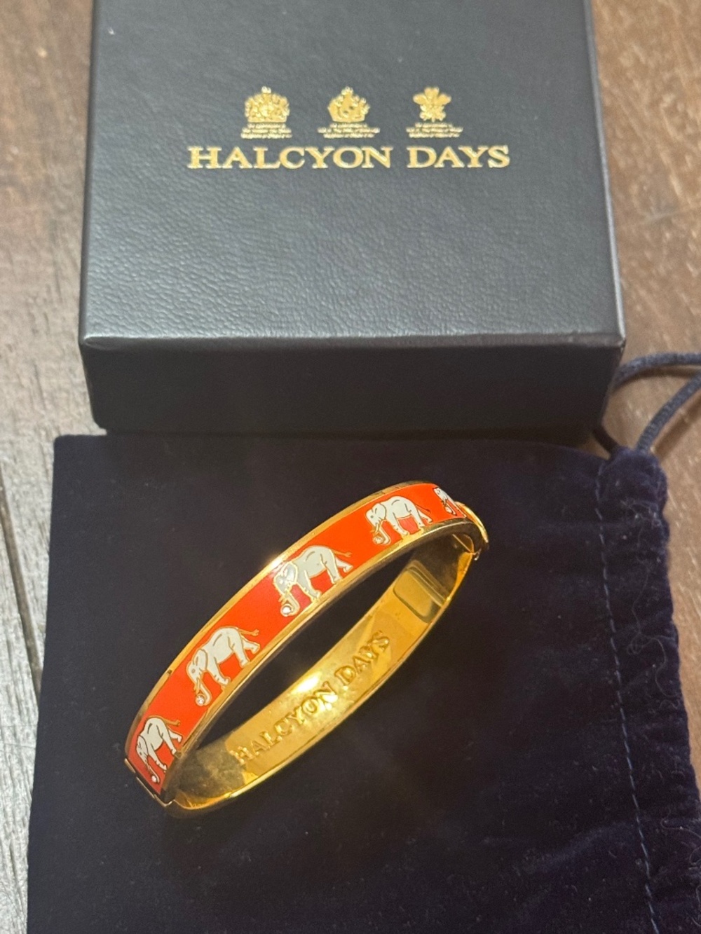 Halcyon Days enamel bracelet
